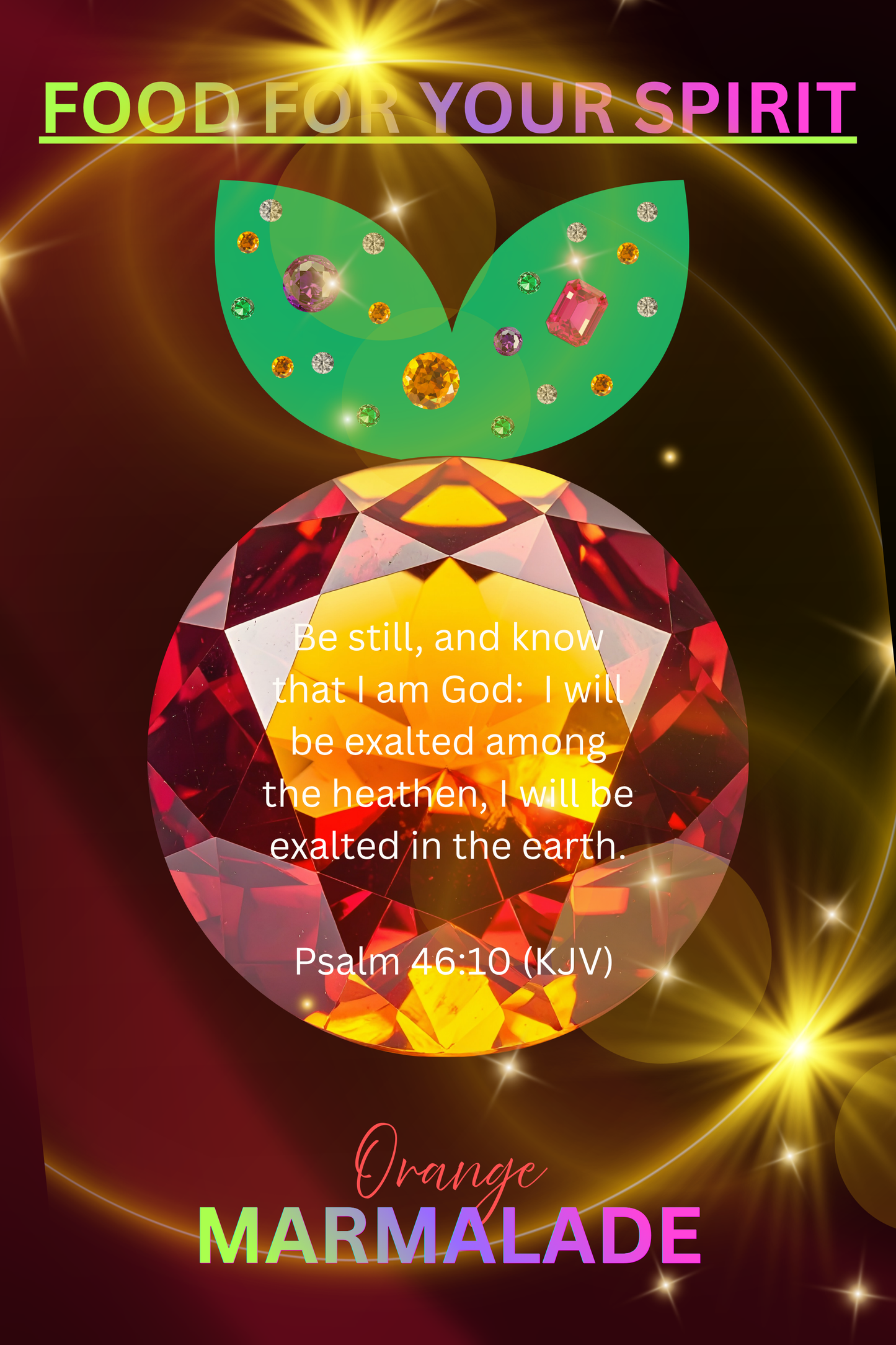 Orange Marmalade faith-inspired digital wall art print with scripture